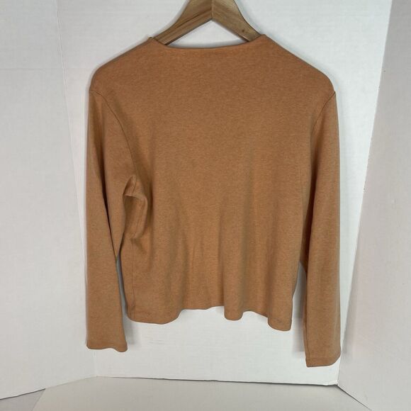 Pendleton Sweater Womens Large, Orange, Long Sleeve, Round Neck, Cotton - Picture 2 of 7